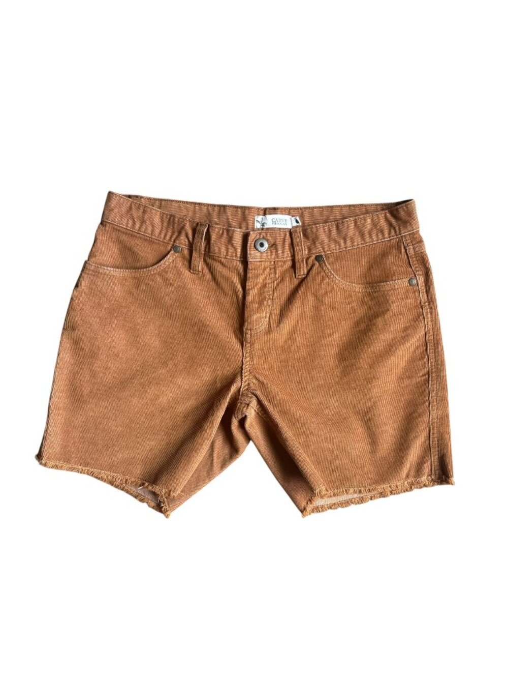 Carve Designs Corduroy Oahu Shorts Womens Size 0 BROWN